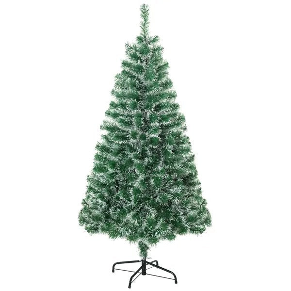 6FT Indoor Christmas Tree Artificial Decoration Xmas Gift With Metal Stand 375 Tips